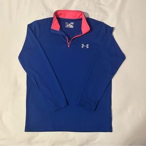 Under Armour Boys’ Half Zip Youth Large Sweater